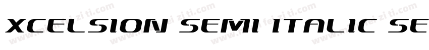 Xcelsion Semi Italic Semi Italic字体转换